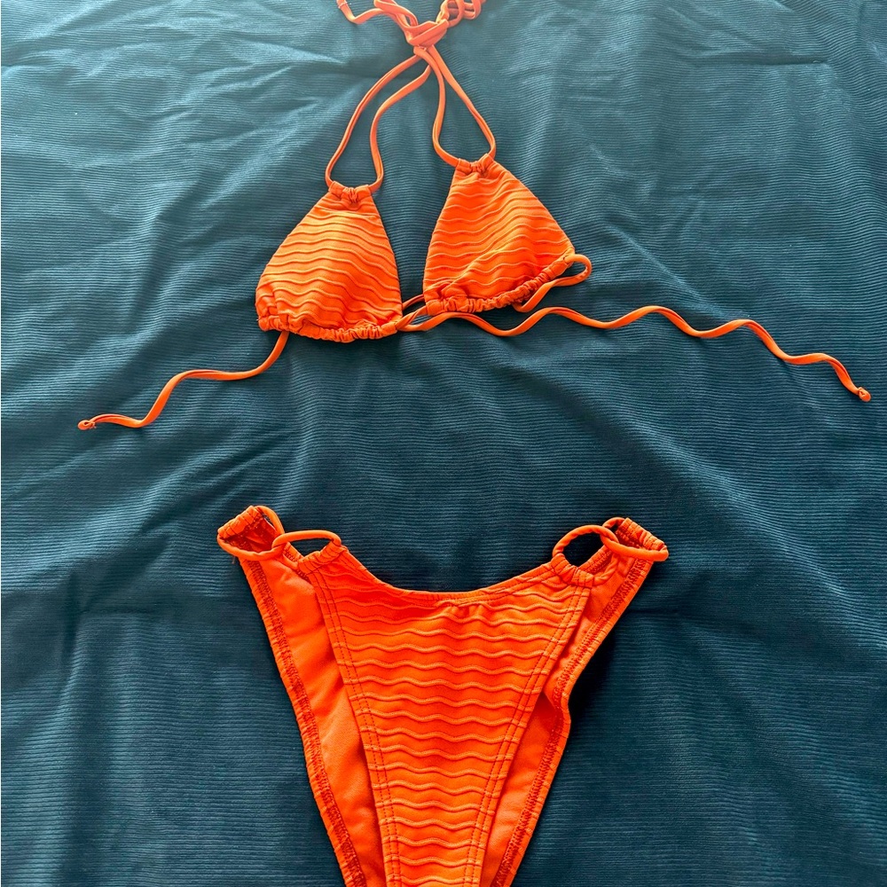 Damsel bikini, size small, coral color